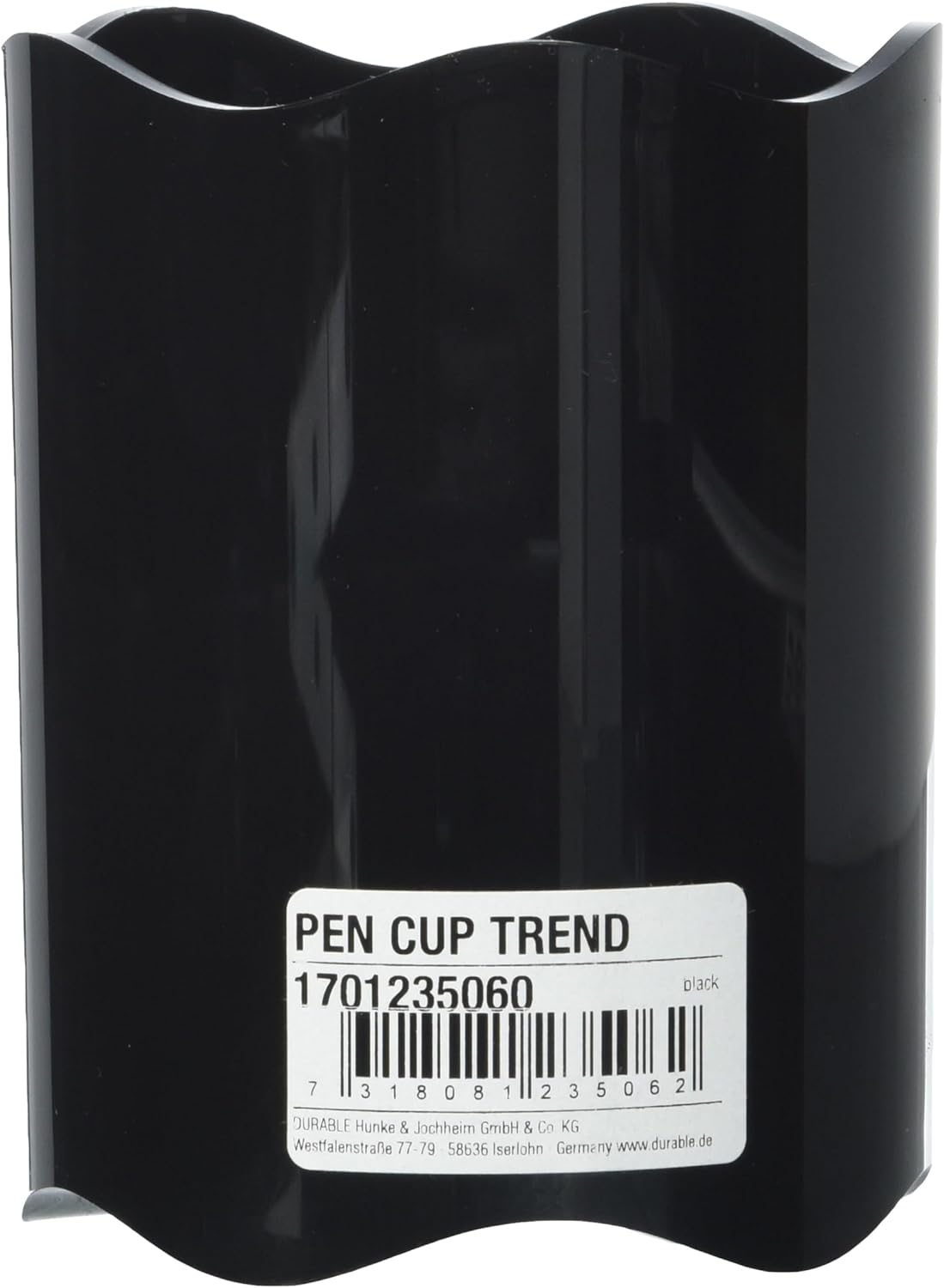 Durable Vivid Pen Pot Plastic Black Ref 1701235060