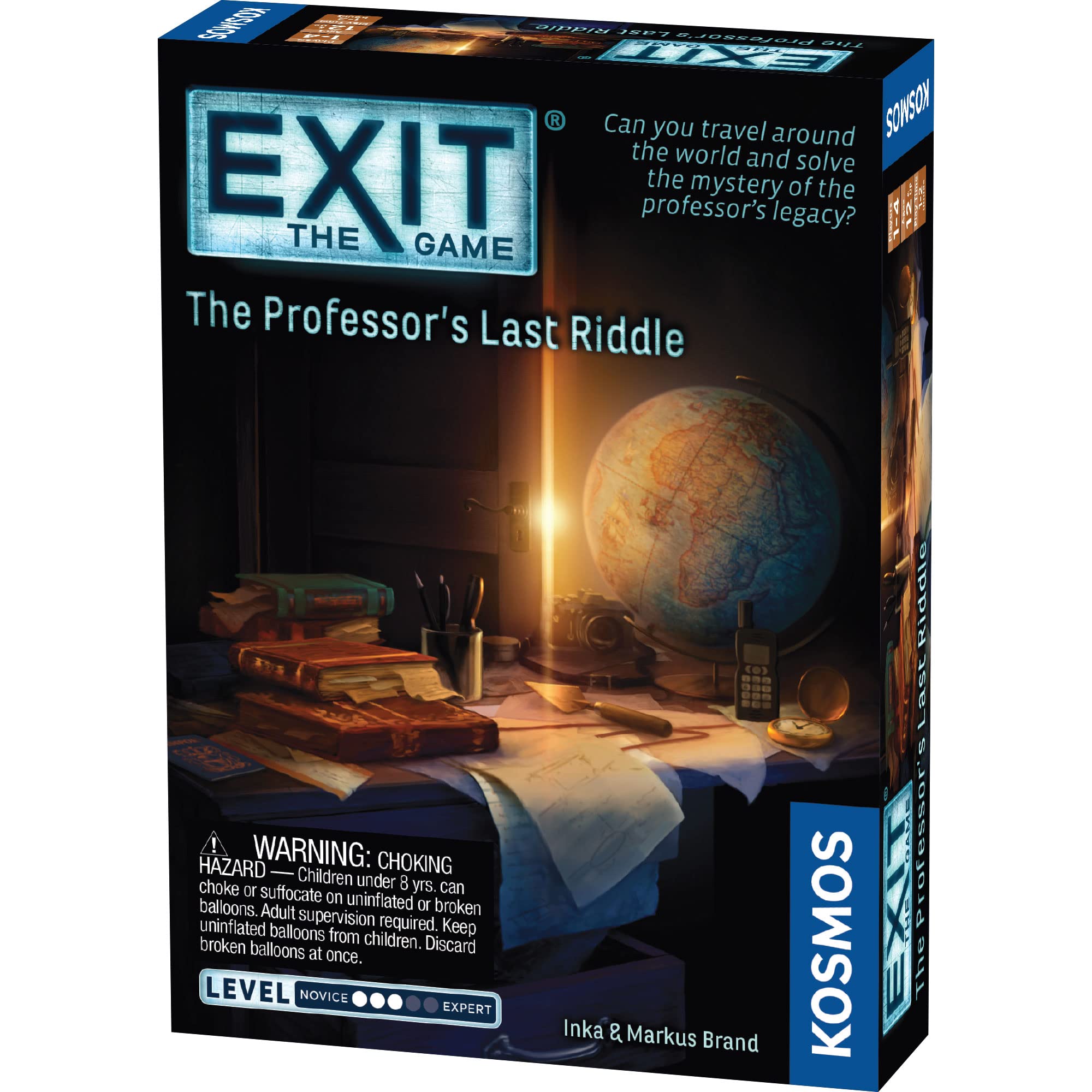 Thames & Kosmos - EXIT: The Professor’s Last Riddle - Level: 3/5 - Unique Escape Room Game - 1-4 Players - Puzzle Solving Strategy Board Games for Adults & Kids, Ages 12+ - 692864