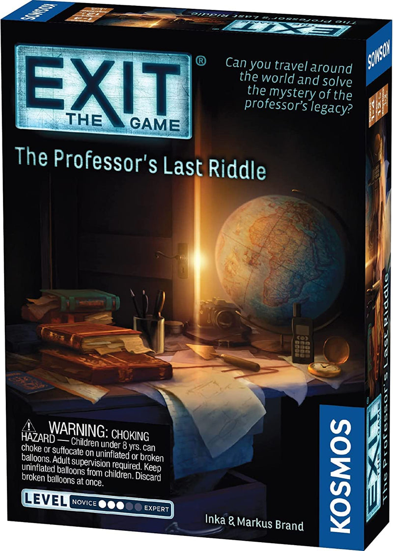 Thames & Kosmos - EXIT: The Professor’s Last Riddle - Level: 3/5 - Unique Escape Room Game - 1-4 Players - Puzzle Solving Strategy Board Games for Adults & Kids, Ages 12+ - 692864