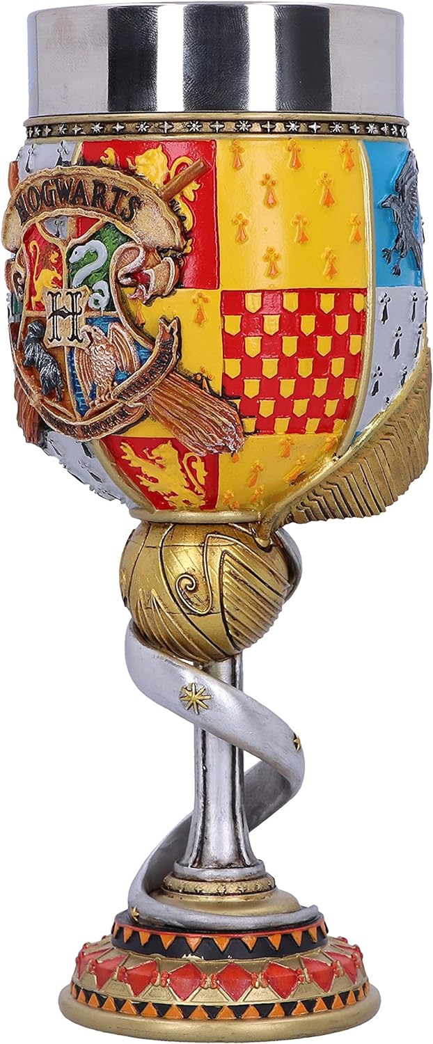 Nemesis Now Harry Potter Golden Snitch Quidditch Collectible Goblet, Resin, Yellow, 19.5cm
