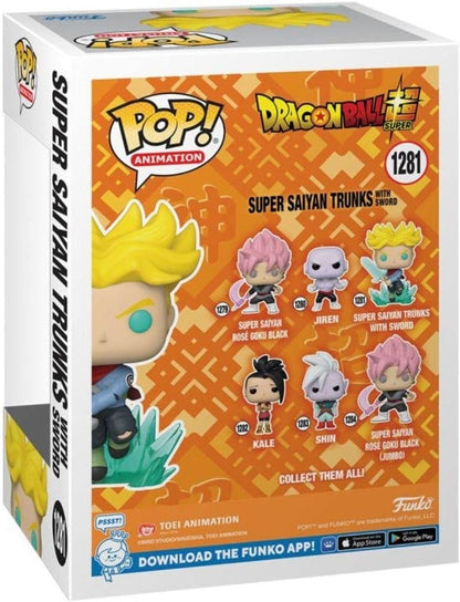 Funko Pop! Animation: DBS - Super Saiyan Trunks With Sword - Dragon Ball - Collectable Vinyl Figure - Gift Idea - Official Merchandise - Toys for Kids & Adults - Anime Fans