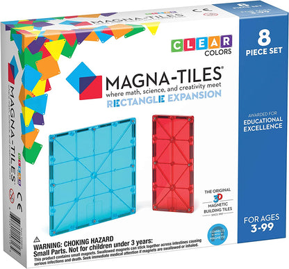 Magnatiles - Uitbreiding Vierhoeken - 8 stuks