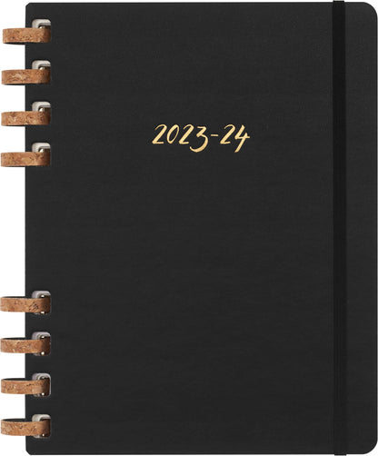 Moleskine Academic Monthly Planner 2023 -2024, 12-Month Weekly and Monthly Diary, University Agenda with Hard Cover, Size XL 20 x 25 cm