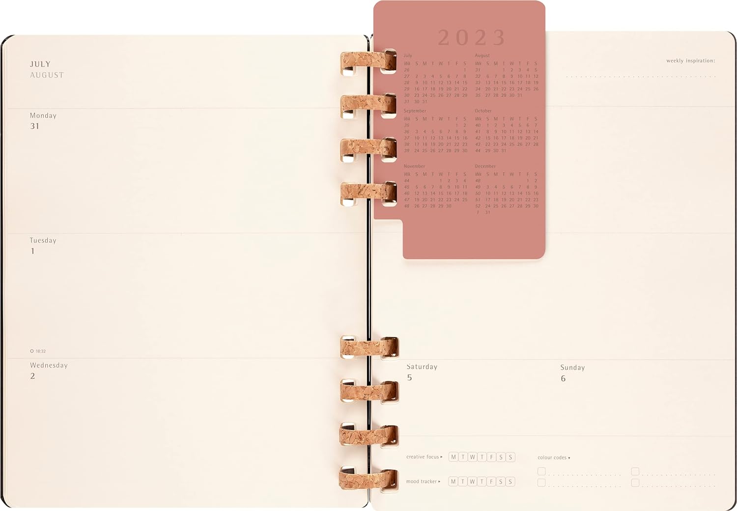 Moleskine Academic Monthly Planner 2023 -2024, 12-Month Weekly and Monthly Diary, University Agenda with Hard Cover, Size XL 20 x 25 cm