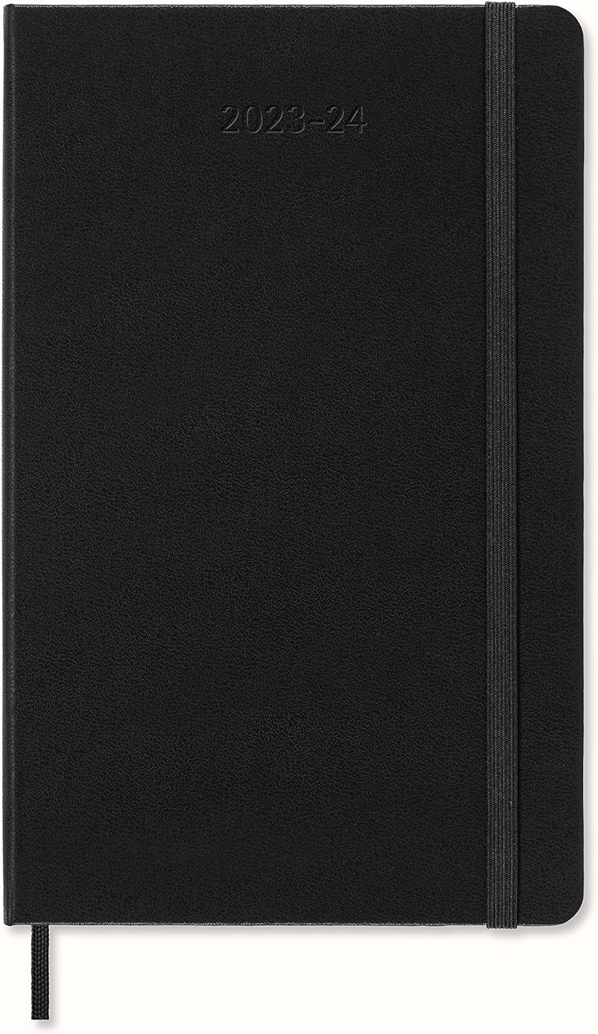 Moleskine Weekly Planner 2023-2024, 18-Month Agenda, Academic Diary, Weekly Diary with Hard Cover, Large Size 13 x 21 cm , Colour