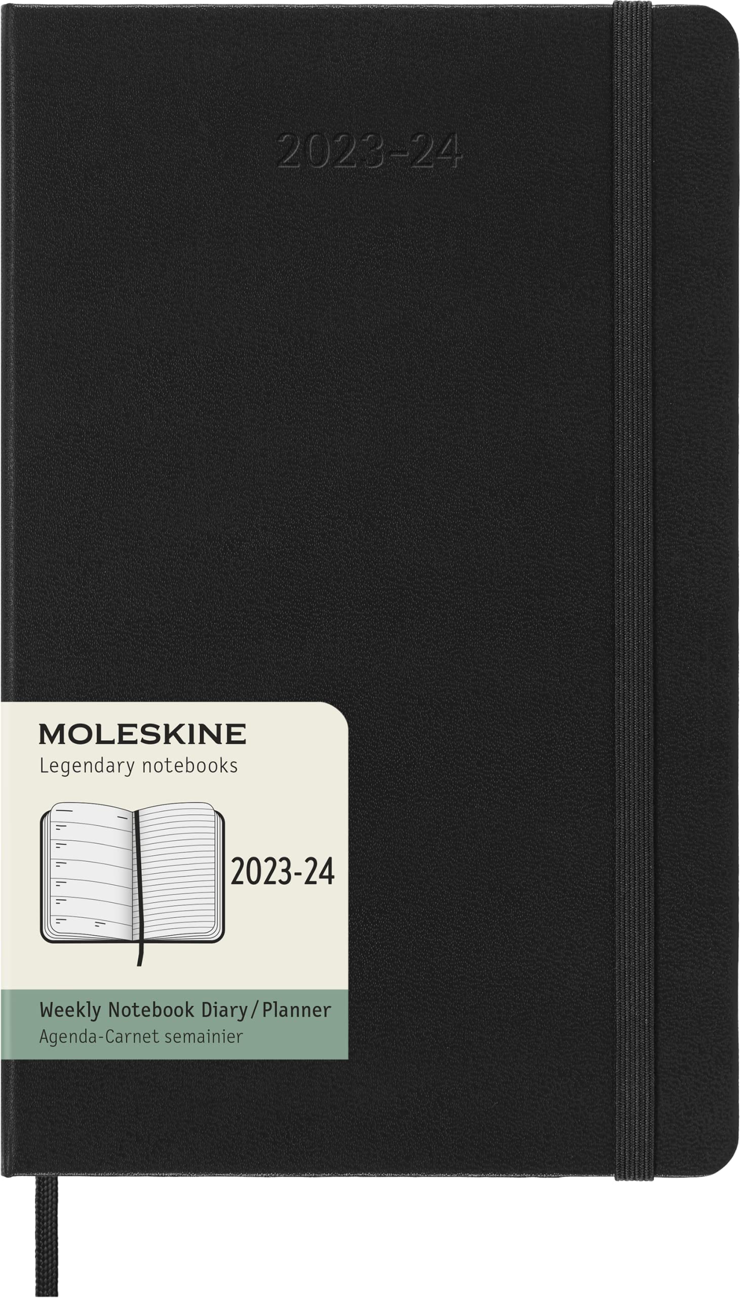 Moleskine Weekly Planner 2023-2024, 18-Month Agenda, Academic Diary, Weekly Diary with Hard Cover, Large Size 13 x 21 cm , Colour
