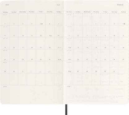 Moleskine Weekly Planner 2023-2024, 18-Month Agenda, Academic Diary, Weekly Diary with Soft Cover, Large Size 13 x 21 cm, Colour