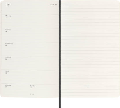 Moleskine Weekly Planner 2023-2024, 18-Month Agenda, Academic Diary, Weekly Diary with Soft Cover, Large Size 13 x 21 cm, Colour