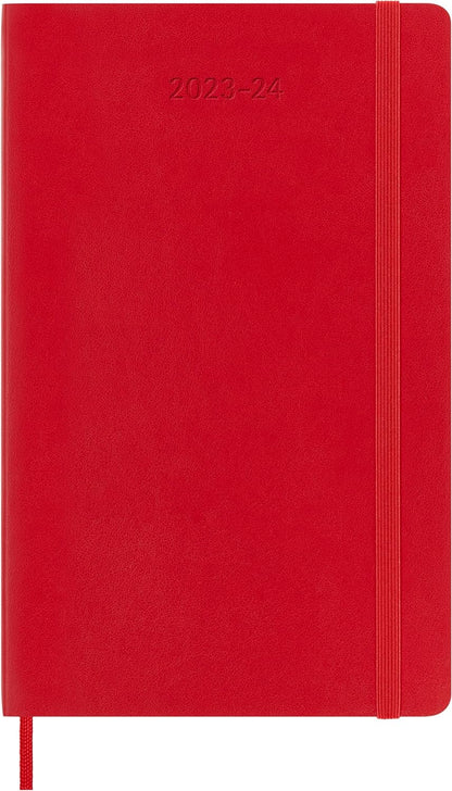 Moleskine Weekly Planner 2023-2024, 18-Month Agenda, Academic Diary, Weekly Diary with Soft Cover, Large Format 13 x 21 cm, Colour