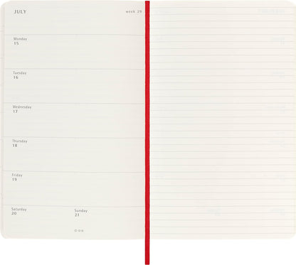 Moleskine Weekly Planner 2023-2024, 18-Month Agenda, Academic Diary, Weekly Diary with Soft Cover, Large Format 13 x 21 cm, Colour