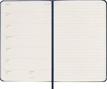 Moleskine Weekly Planner 2023-2024, 18-Months Agenda, Academic Diary, Weekly Diary with Hard Cover, Pocket size 9 x 14 cm, Colour