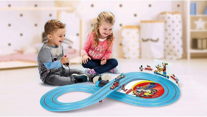 Carrera FIRST Mickey's Fun Race - Slot Car Racing Track for Children from 3 Years | 2.4m Race Track with Mickey Mouse and Donald Duck | Gifts for Children for Birthday & Christmas