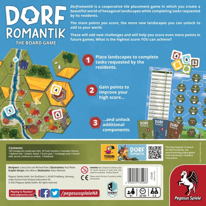 Pegasus Spiele 51240E Dorfomantik - The Board Game Board Games (English Version), 1-6 Players, ‎Multicoloured