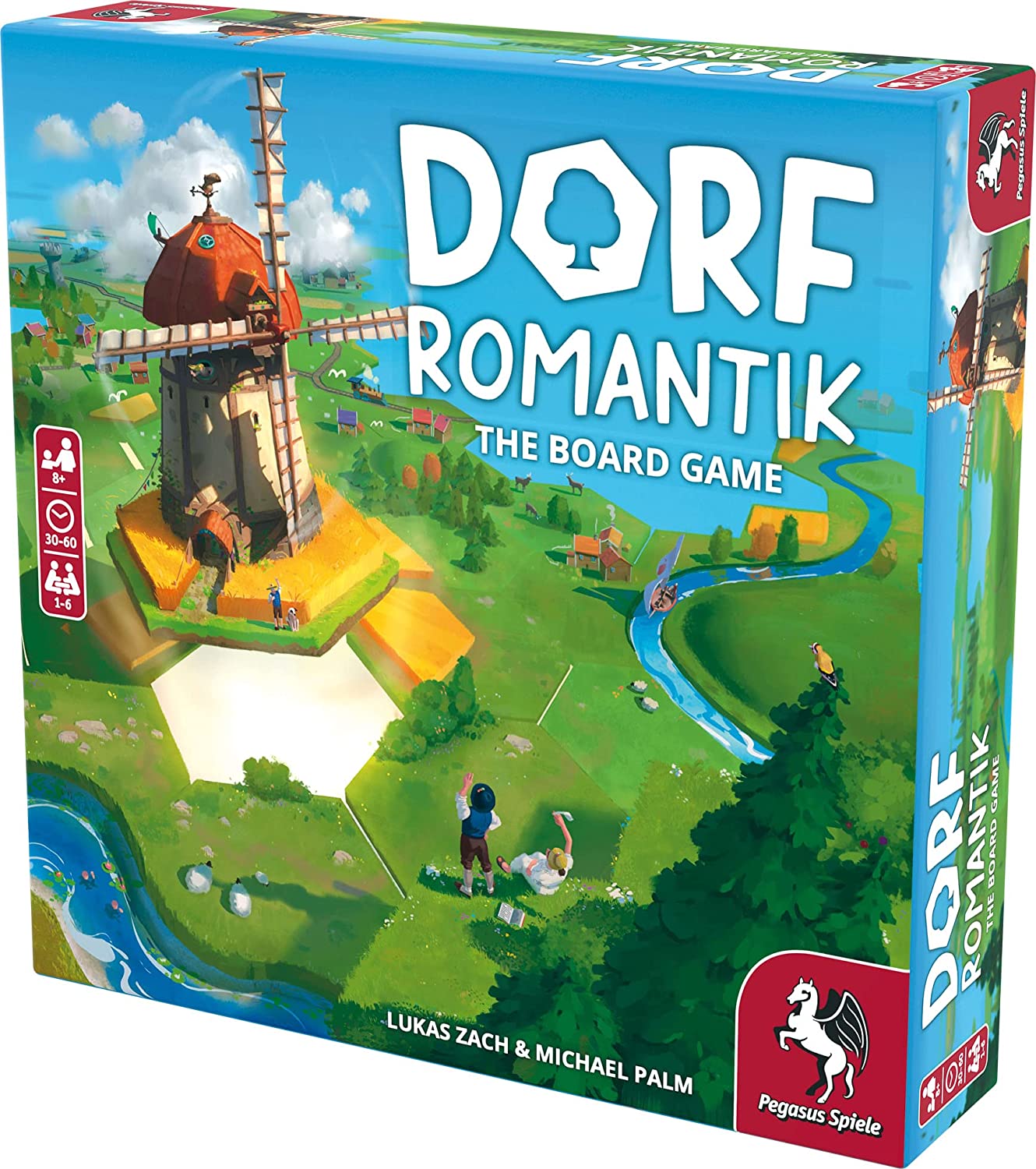 Pegasus Spiele 51240E Dorfomantik - The Board Game Board Games (English Version), 1-6 Players, ‎Multicoloured