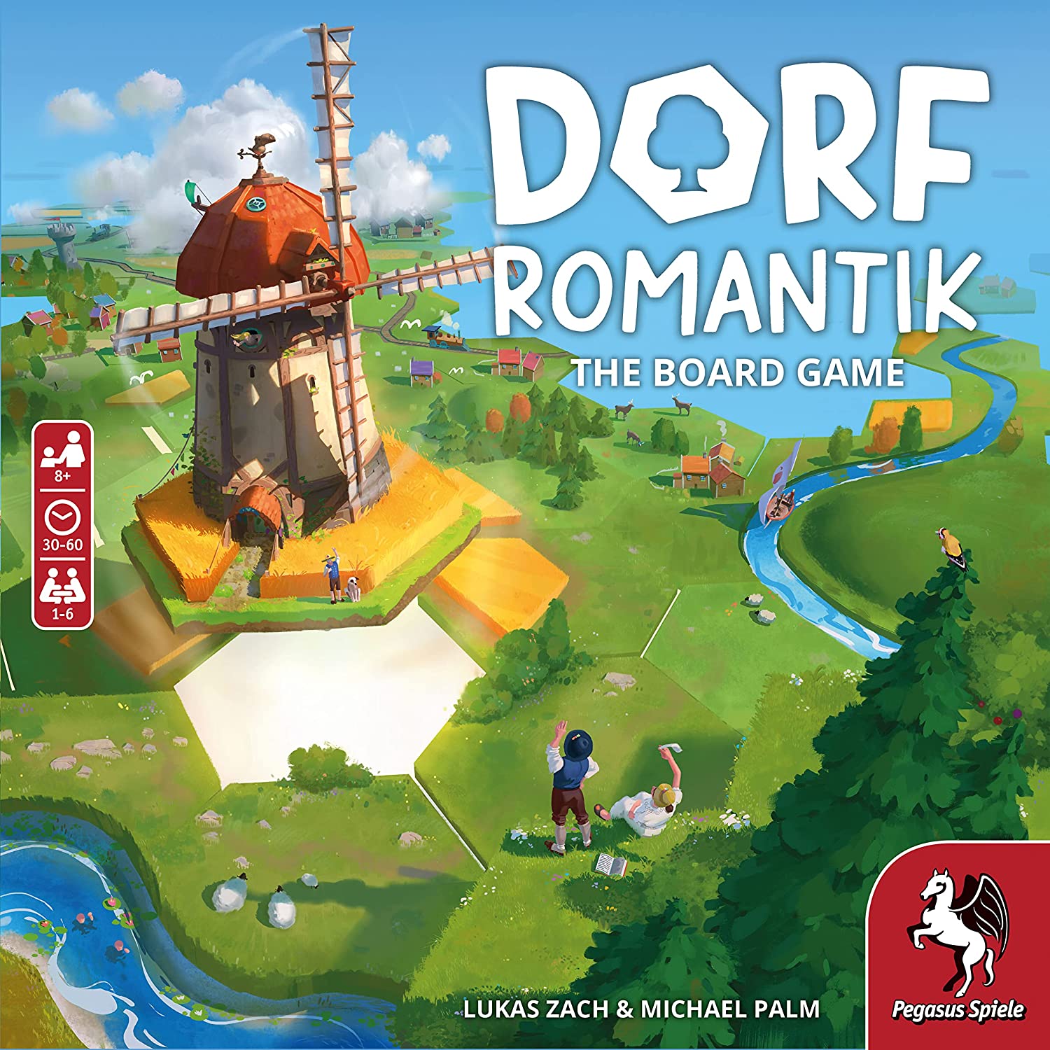Pegasus Spiele 51240E Dorfomantik - The Board Game Board Games (English Version), 1-6 Players, ‎Multicoloured