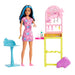 Barbie Toys, Skipper Doll and Ear-Piercer Station with Piercing Tool, 10 Pairs of Earrings and 5+ Additional Accessories, First Jobs, HKD78 Beautician