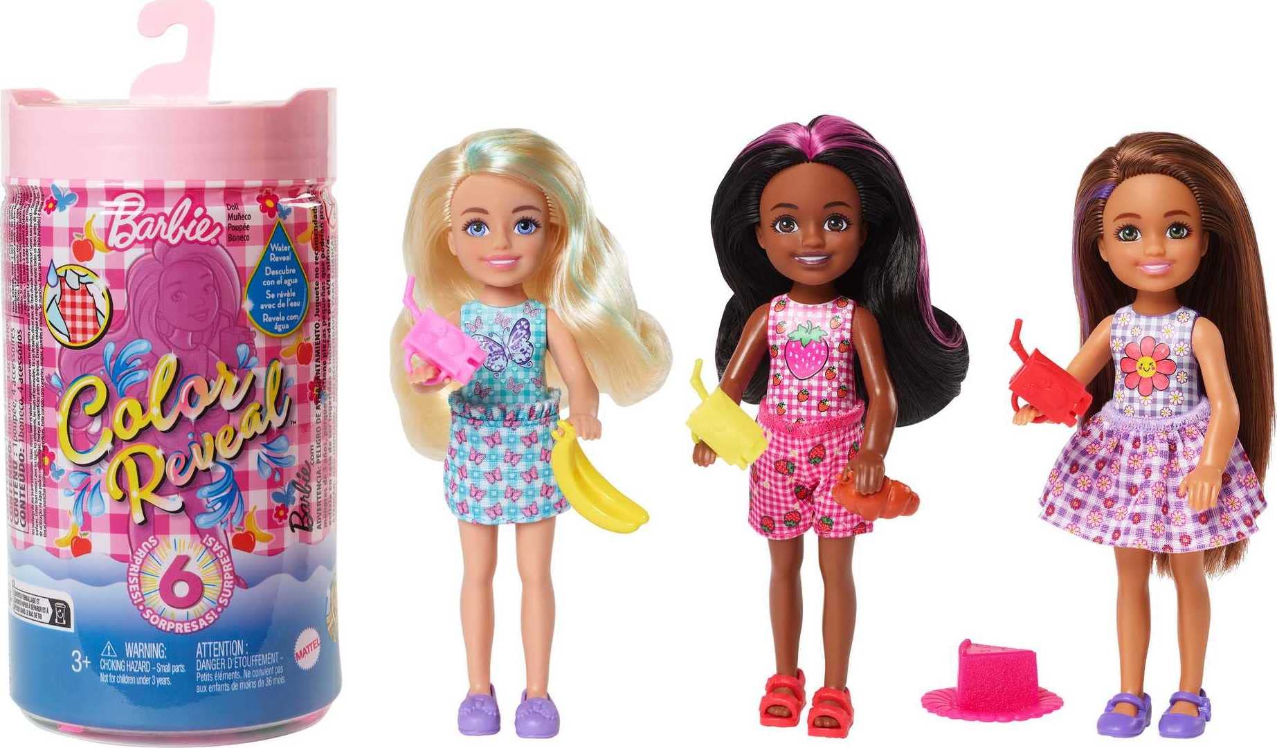 Mattel Barbie Chelsea Color Reveal - Gingham Picnic Series (Hkt81)