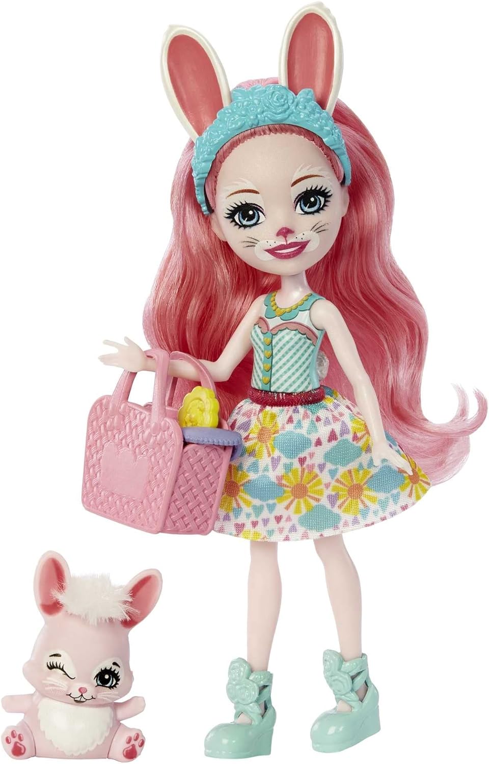Enchantimals Dolls, Baby Best Friends Playsets, Small Doll, Friend Figure, 3 Baby Animals and Accessories, Surprise Unboxing, Gifts for Kids, HLK85 Bree Bunny and Twist Doll