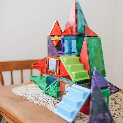 Magna-Tiles House 28 Piece Set - 3D magnetic building tiles, For Ages 3+, 18332