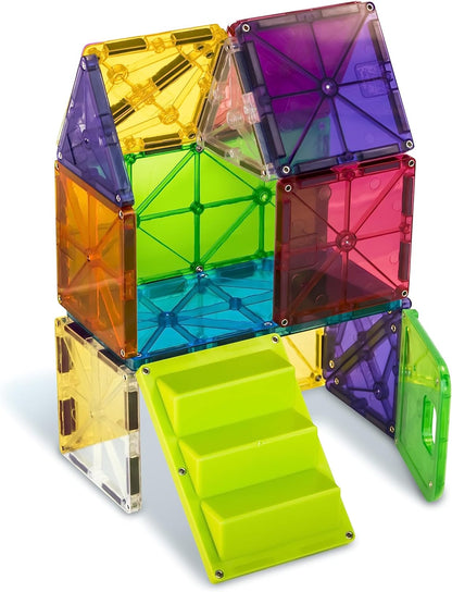 Magna-Tiles House 28 Piece Set - 3D magnetic building tiles, For Ages 3+, 18332