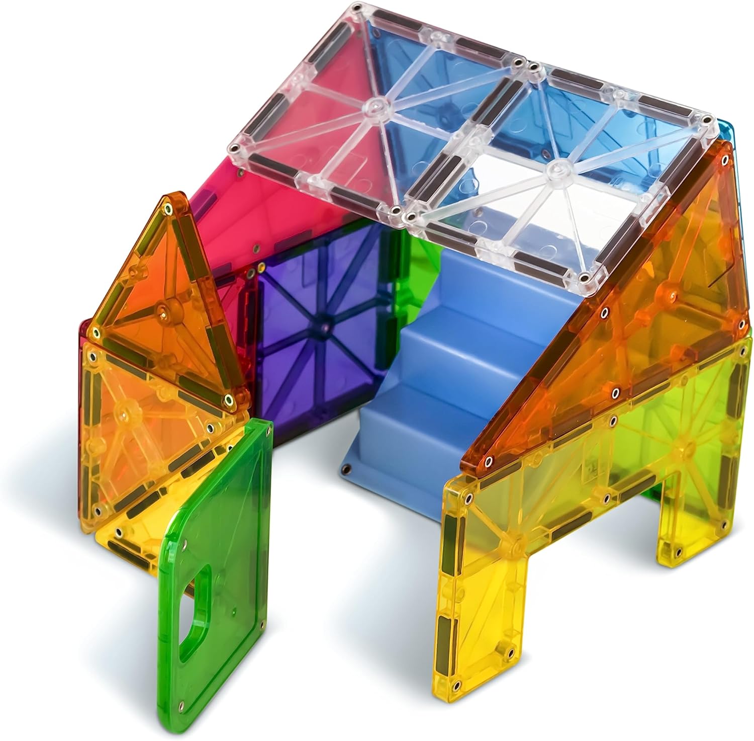 Magna-Tiles House 28 Piece Set - 3D magnetic building tiles, For Ages 3+, 18332