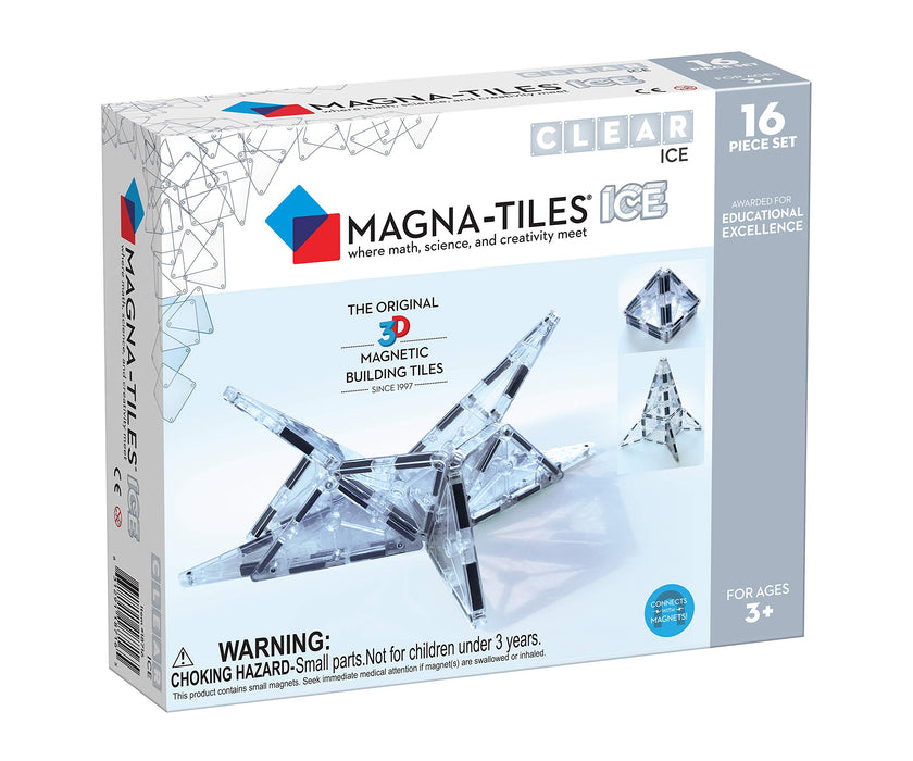Magna-Tiles ICE Set, The Original Magnetic Building Tiles For Creative Open-Ended Play, Educational Toys For Children Ages 3 Years + (16 Pieces