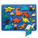 Crocodile Creek - Dinosaurs 16 Piece Wood Puzzle and Playset, Chunky Wooden Pieces Stand-Up with Play Scene on The Back, for Ages 2+, 1 EA