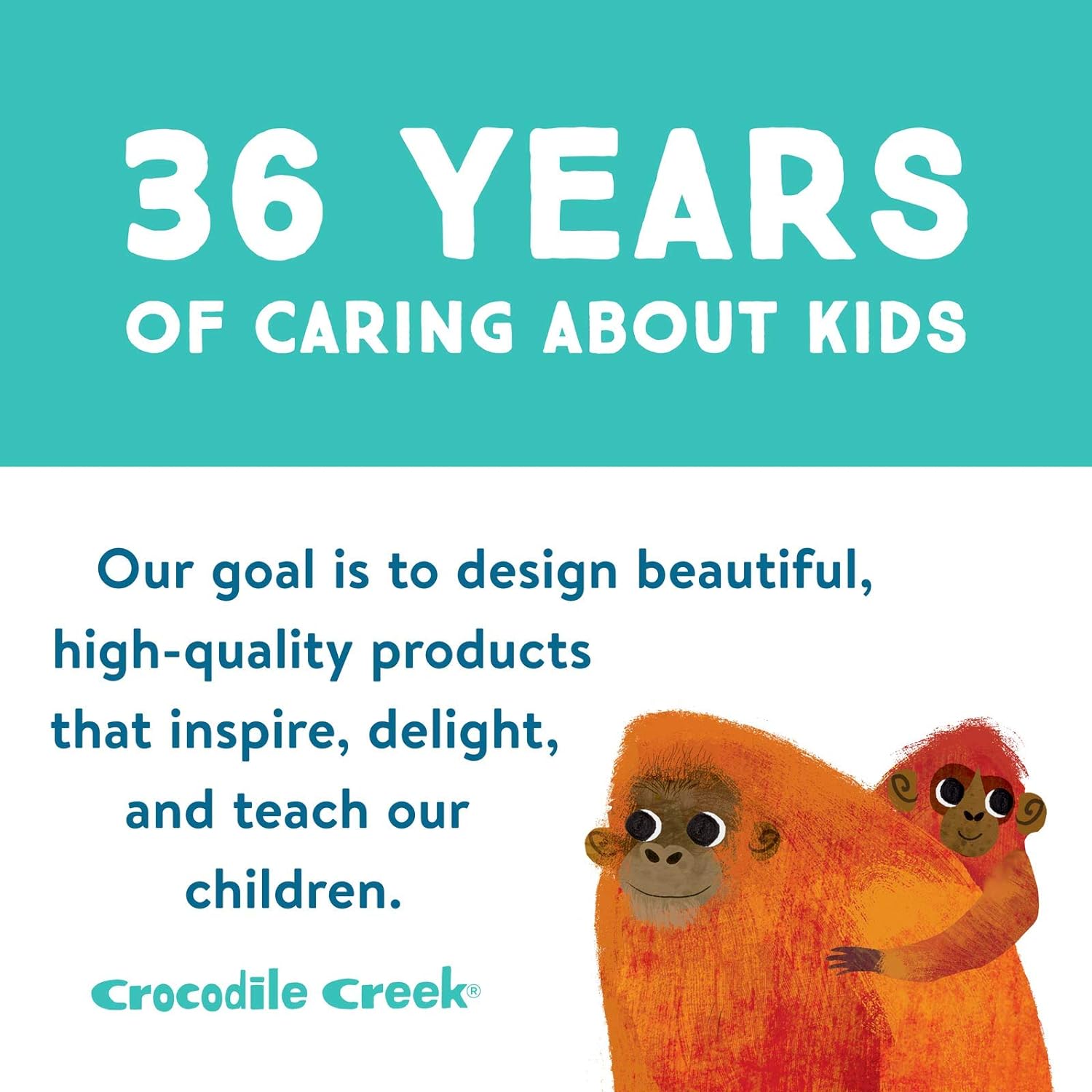 Crocodile Creek 31001 10 pcs Stacking Wood Puzzle/123 Zoo Puzzles, Multicoloured, único