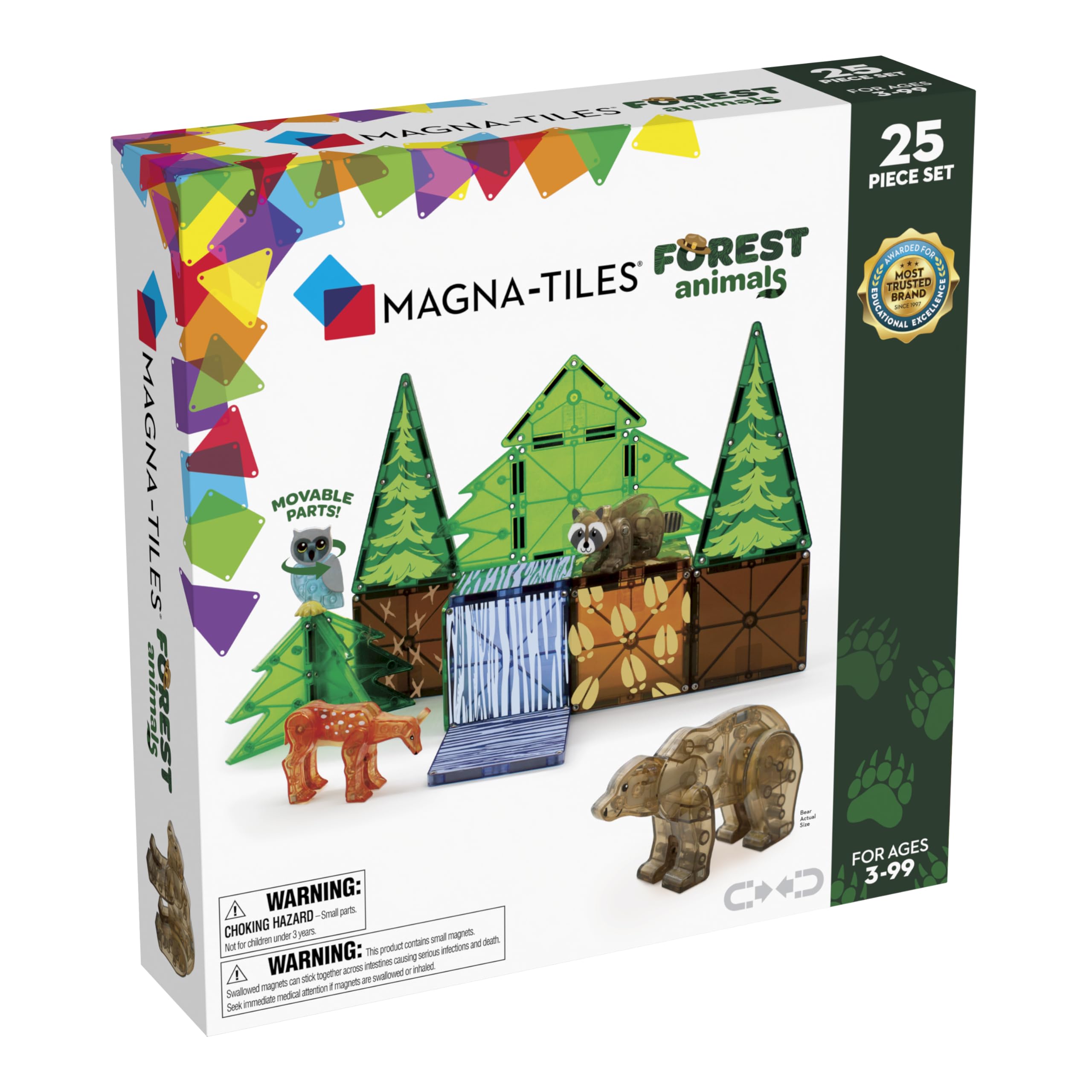 Magna-Tiles - Forest Animals 25 pcs Set - (90224