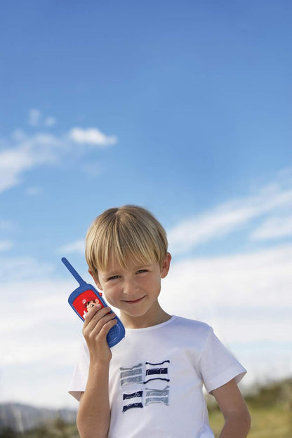 Lexibook RPTW12NI Nintendo Super Mario-avonturierset voor kinderen, Walkie-talkies, verrekijker, kompas, zaklamp, blauw/geel