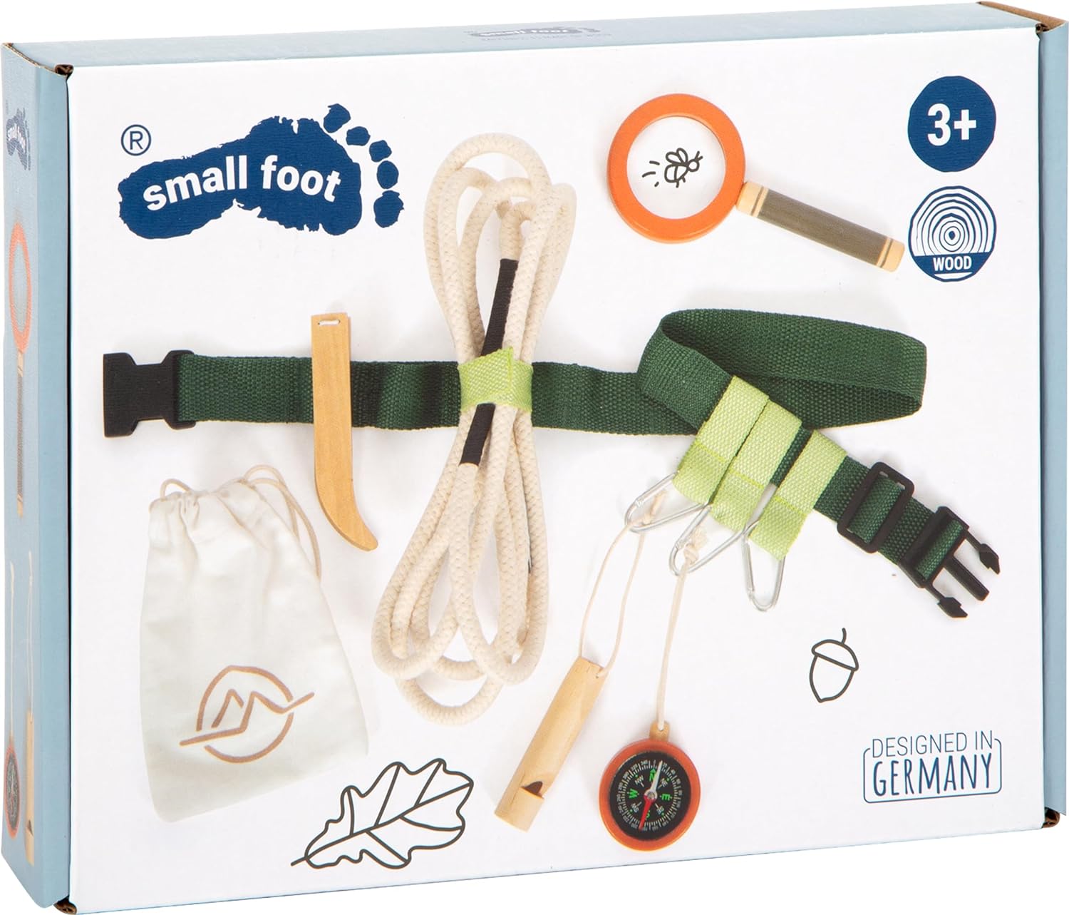 small foot Explorer Belt Discover, outdoor toy for trips in nature, for Children aged 3+ years, 12337, Multicoloured