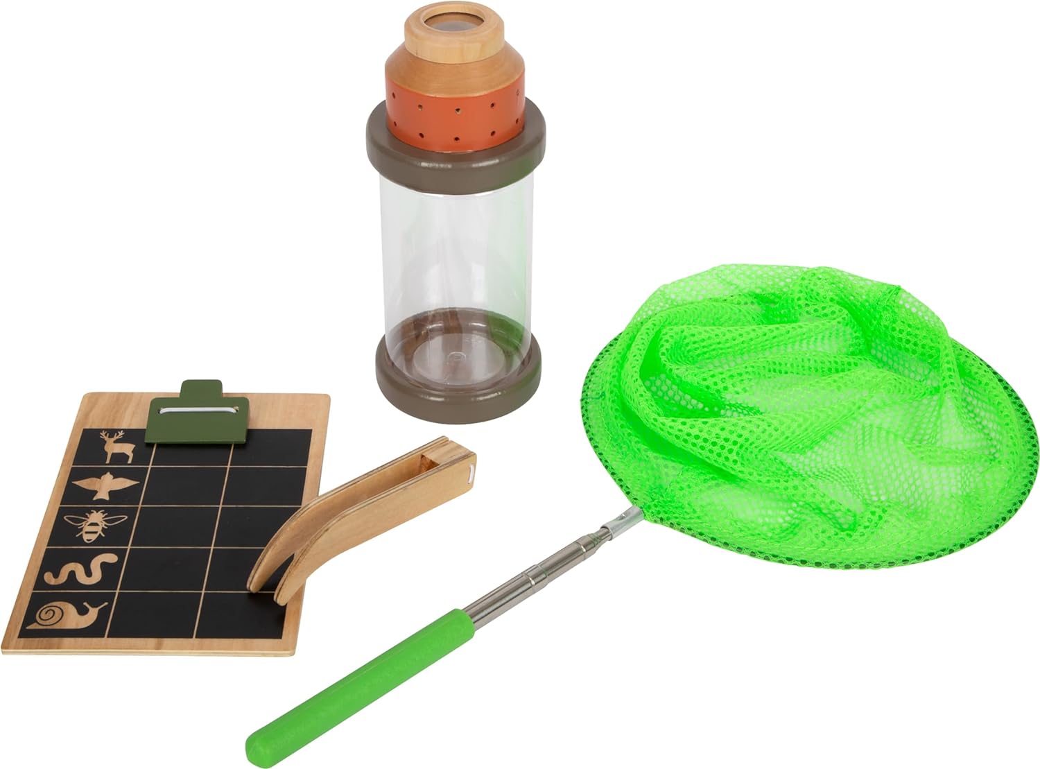 small foot Explorer Discover, Outdoor Toy for Trips into Nature, Play Set for Children Aged 3+ Years, 12338, Multicoloured Outdoor Explorer Set