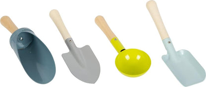 small foot Handschaufel-Set kompakt aus Holz und Metall, Gartenhelfer für Kinder ab 3 Jahre, Outdoorspielzeug, 12387