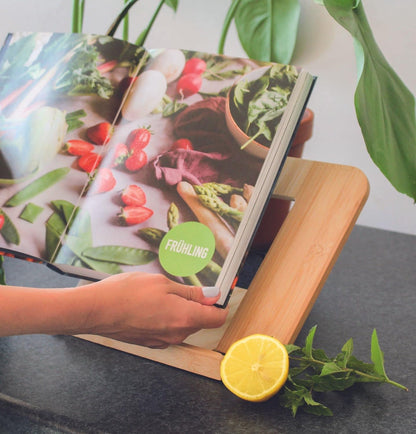 moses Bamboo Book Stand Natural
