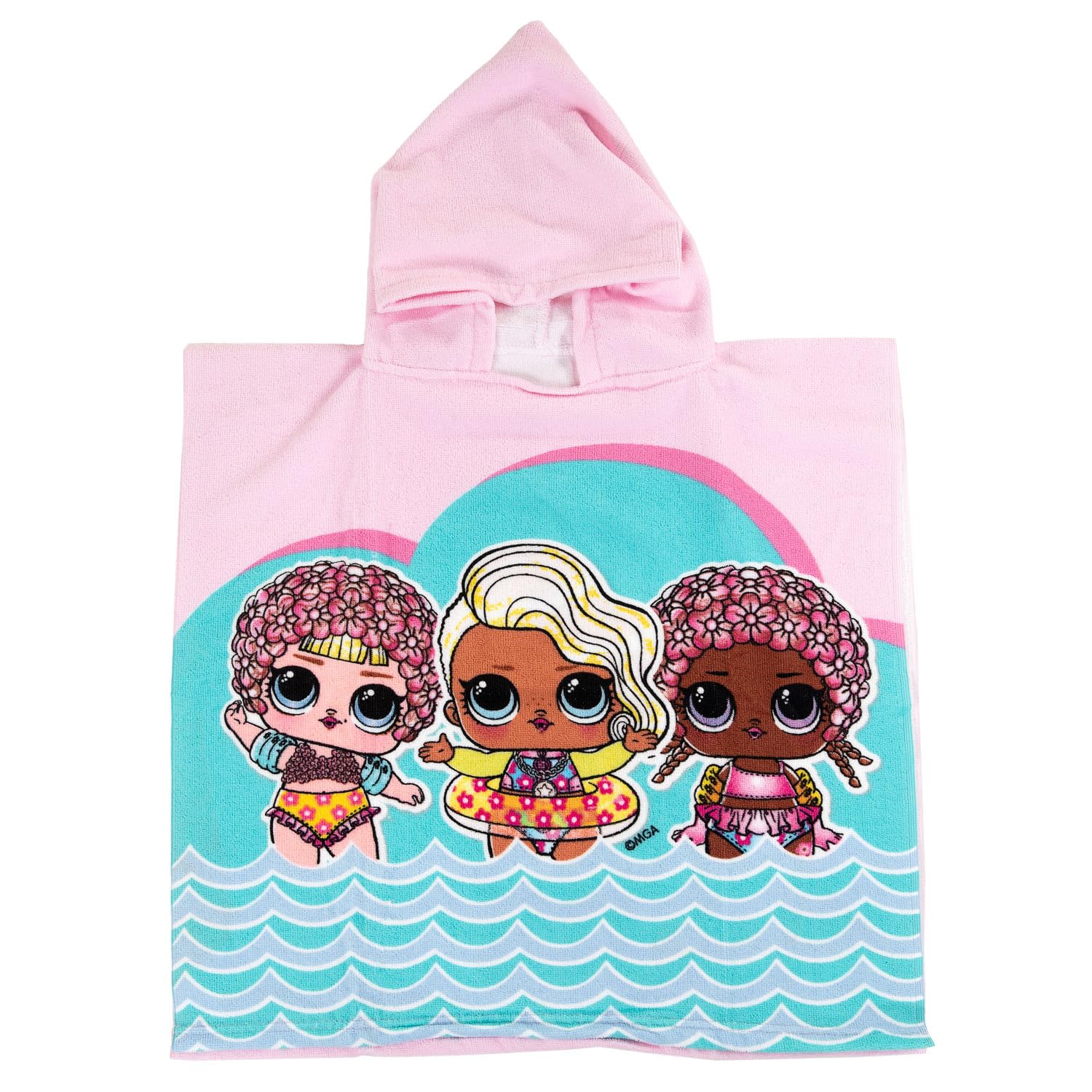Aymax Poncho avec capuche - Poupées LOL Surprise dans l'eau