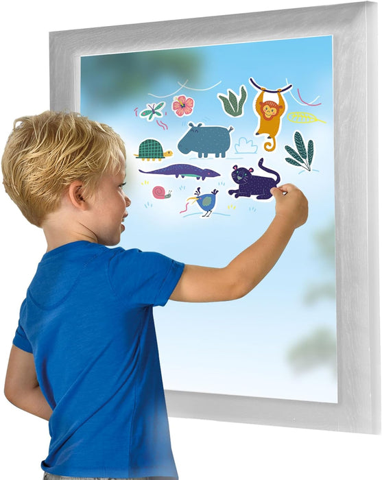 SES Creative Wrap&Go Travel Games - Four in a Row - Dots and Boxes - Pack Croco