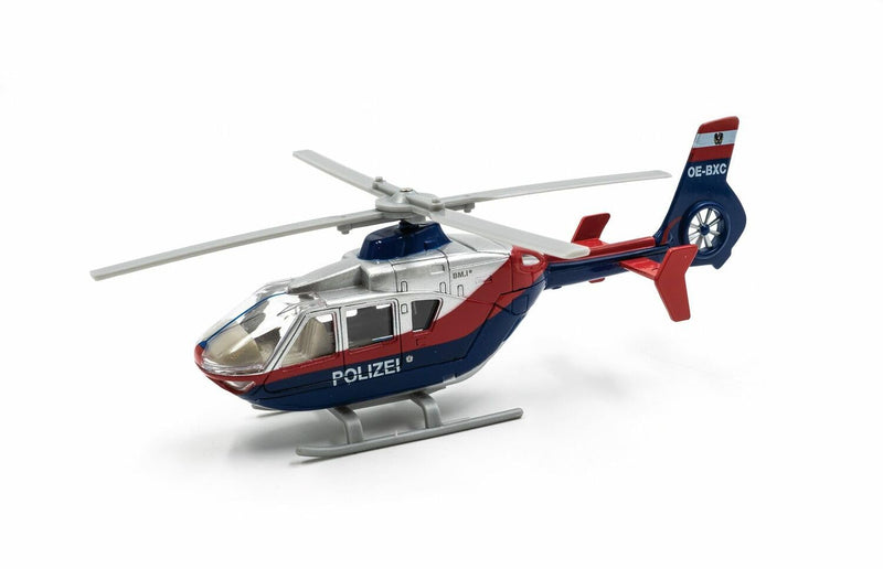 Jaegerndorfer JaegerndorferJC1102 Austrian Police Helicopter, 1:50 Scale, Red/Blue, Multi-Color