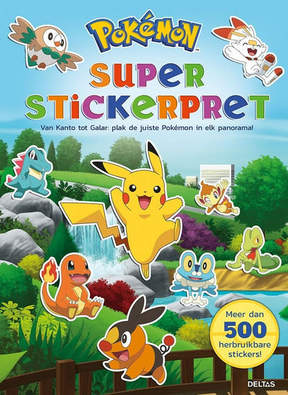 Pokémon Super Stickerpret: Van Kanto tot Galar : plak de juiste Pokémon in elk panorama!