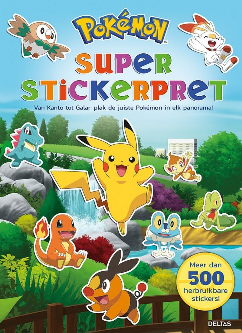 Pokémon Super Stickerpret: Van Kanto tot Galar : plak de juiste Pokémon in elk panorama!