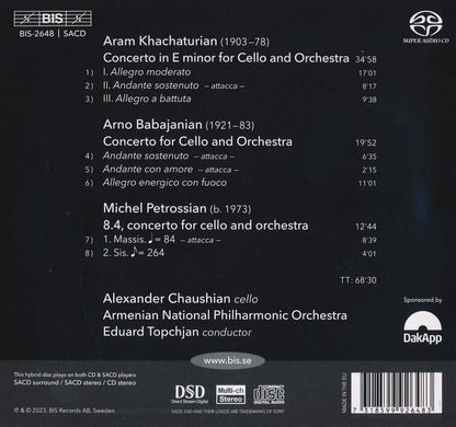 Khachaturian/Babajanian/Petrossian: Armenian Cello Concertos