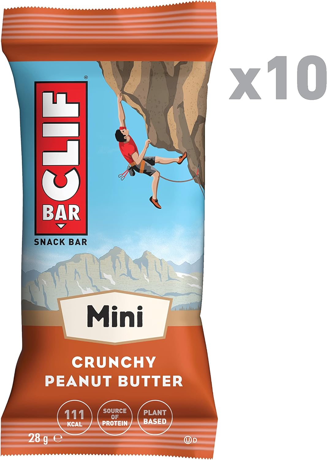 Clif Bar Mini Crunch Peanut Butter 10Pc