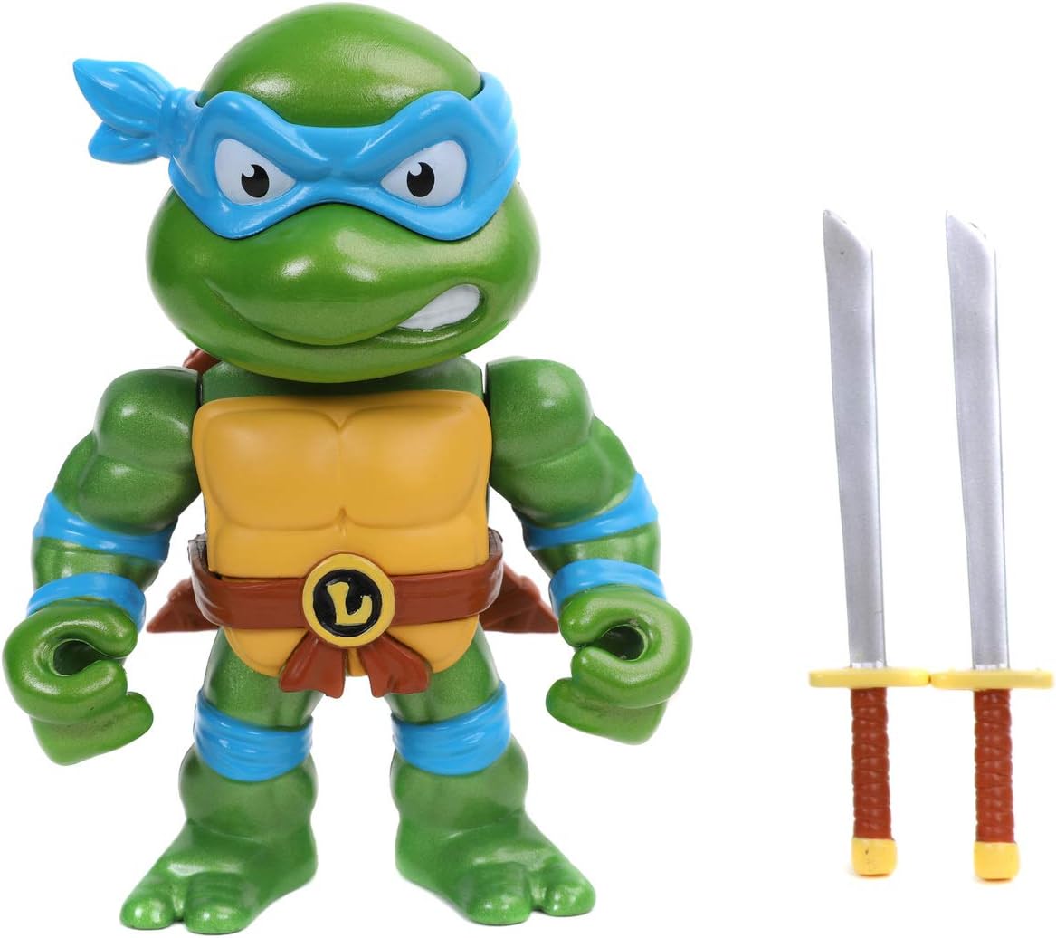 TEENAGE MUTANT NINJA TURTLES 4" LEONARDO DIE-CAST COLLECTOR FIGURE