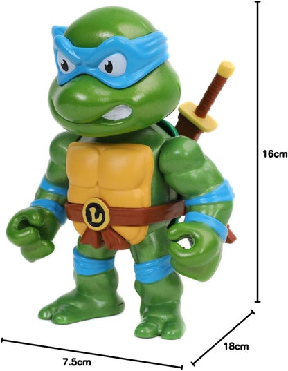 TEENAGE MUTANT NINJA TURTLES 4" LEONARDO DIE-CAST COLLECTOR FIGURE