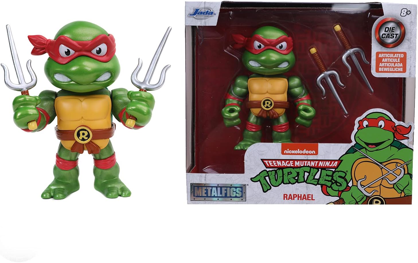 TEENAGE MUTANT NINJA TURTLES 4" RAPHAEL DIE-CAST COLLECTOR FIGURE