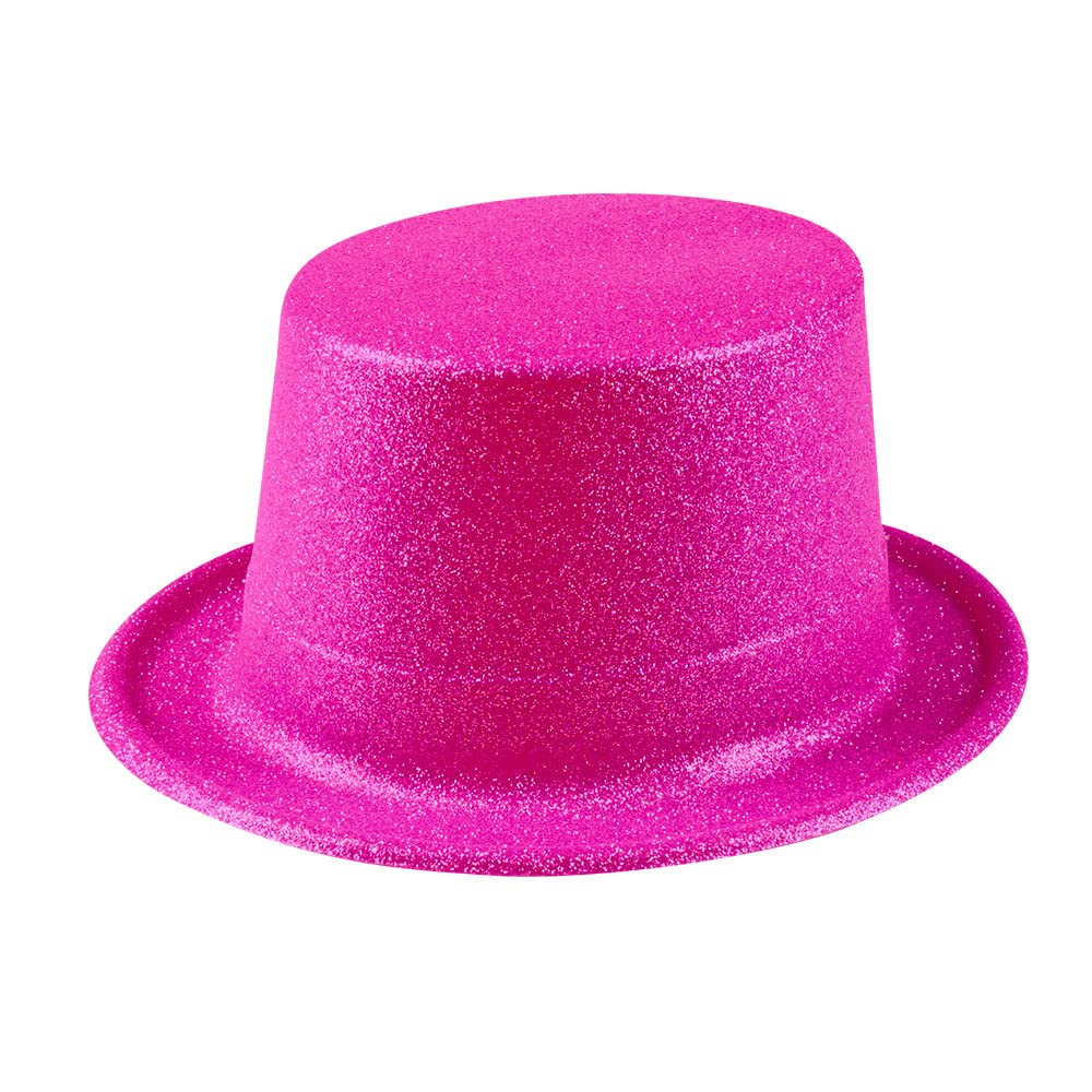 Boland 04258 Glitter Hat, Unisex, Adult, Pink, One Size