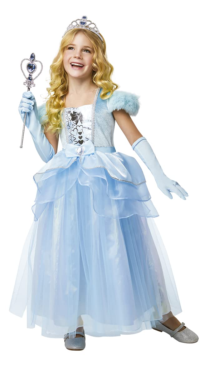 Rubie's 301629-L Blue Princess Inf Costume Princesa, Azul, L (7-8 AÑOS