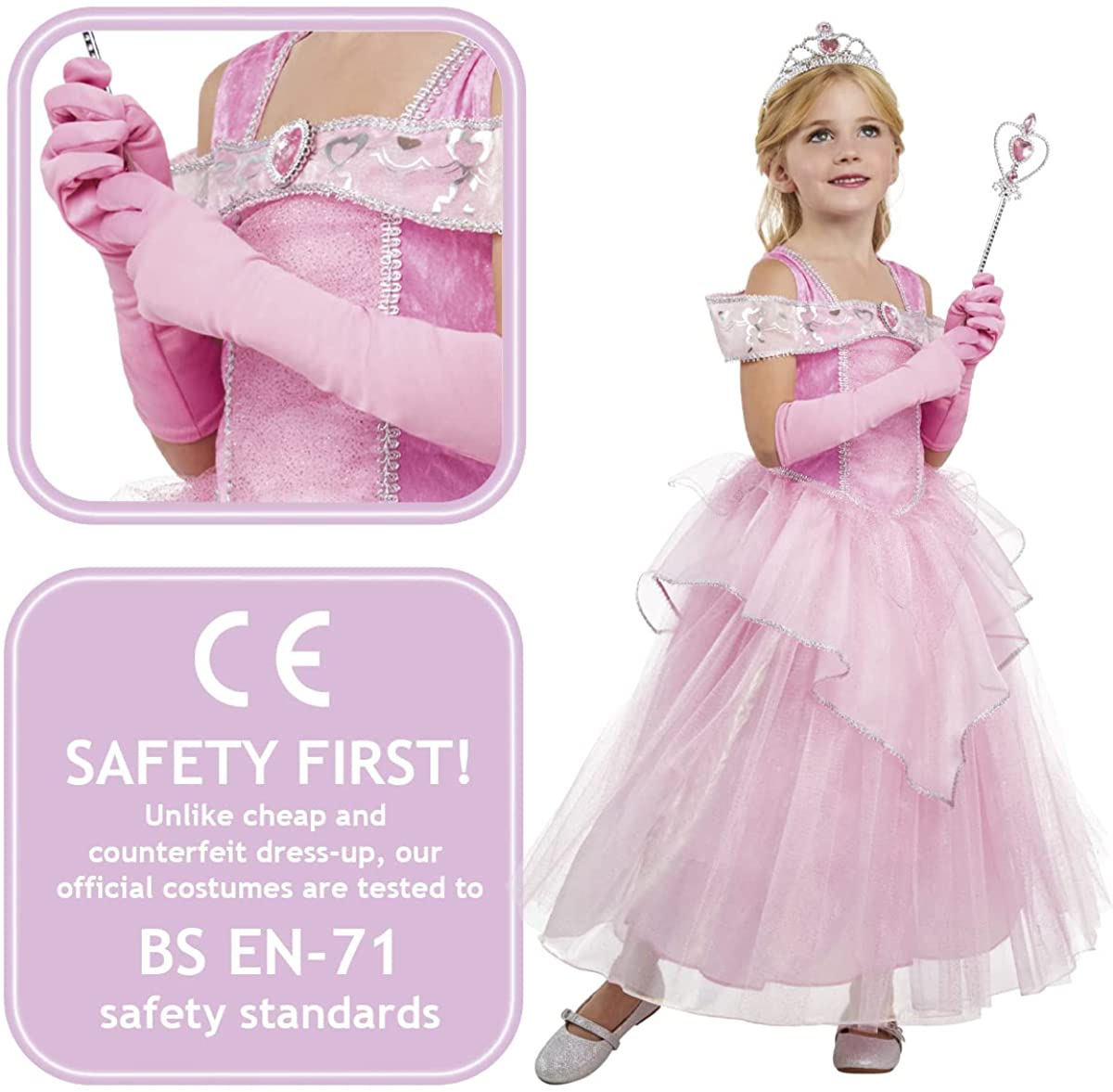 Forum Pink Princess Costume, Kids Fancy Dress
