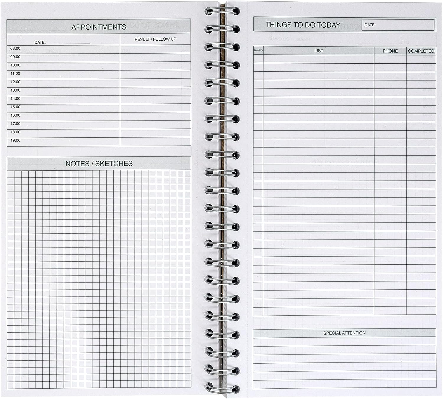 Pukka Pad, Recycled Things To Do Today Note Pad – Pack of 3 Wirebound Notebooks with 115 Sheets of 80GSM FSC Recycled Paper with Perforation