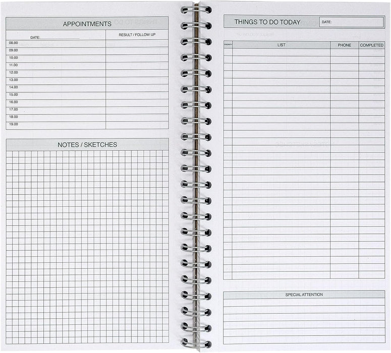 Pukka Pad, Recycled Things To Do Today Note Pad – Pack of 3 Wirebound Notebooks with 115 Sheets of 80GSM FSC Recycled Paper with Perforation