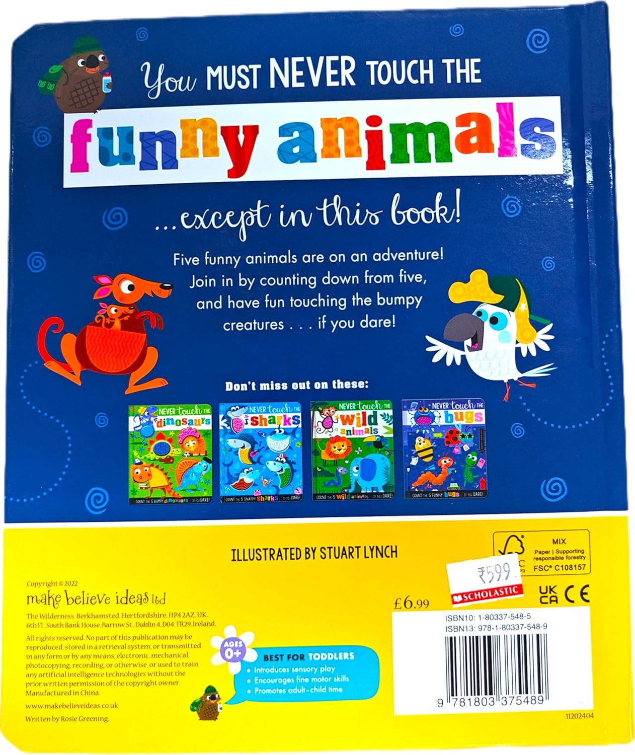 Never Touch the Funny Animals (Touch and Feel Board Book